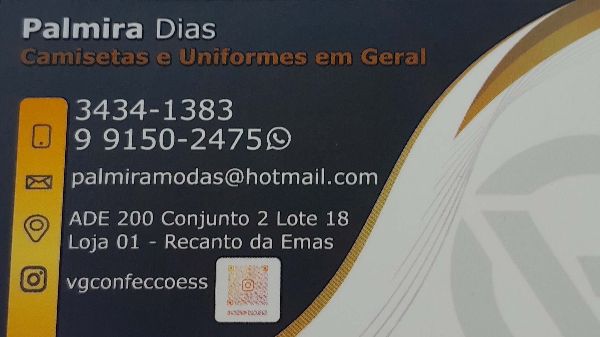 V- G  CAMISETERIA E UNIFORMES 